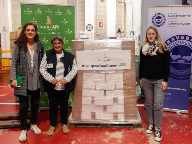 GRUPO AN entrega 10.000 kilos de pollo y más de 3.000 kilos de conserva a nueve Bancos de Alimentos, entre ellos el de Navarra